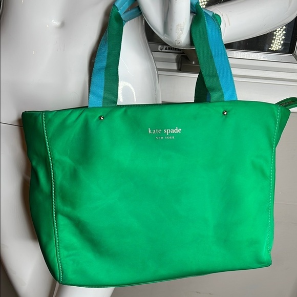 Kate Spade New York Web Quinn Leroy Street Humminbird Tote Bag in Green - Picture 1 of 10